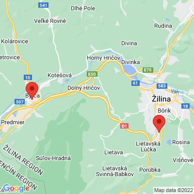 Google map: 6H95+C6 Bytča